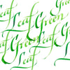 calligraphy-ink-leaf-green