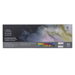 Professional Watercolour Complete Travel Tin - 24 Half Pans